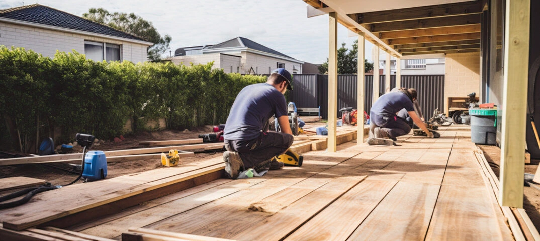 Professional Allentown deck contractors building a durable custom backyard deck