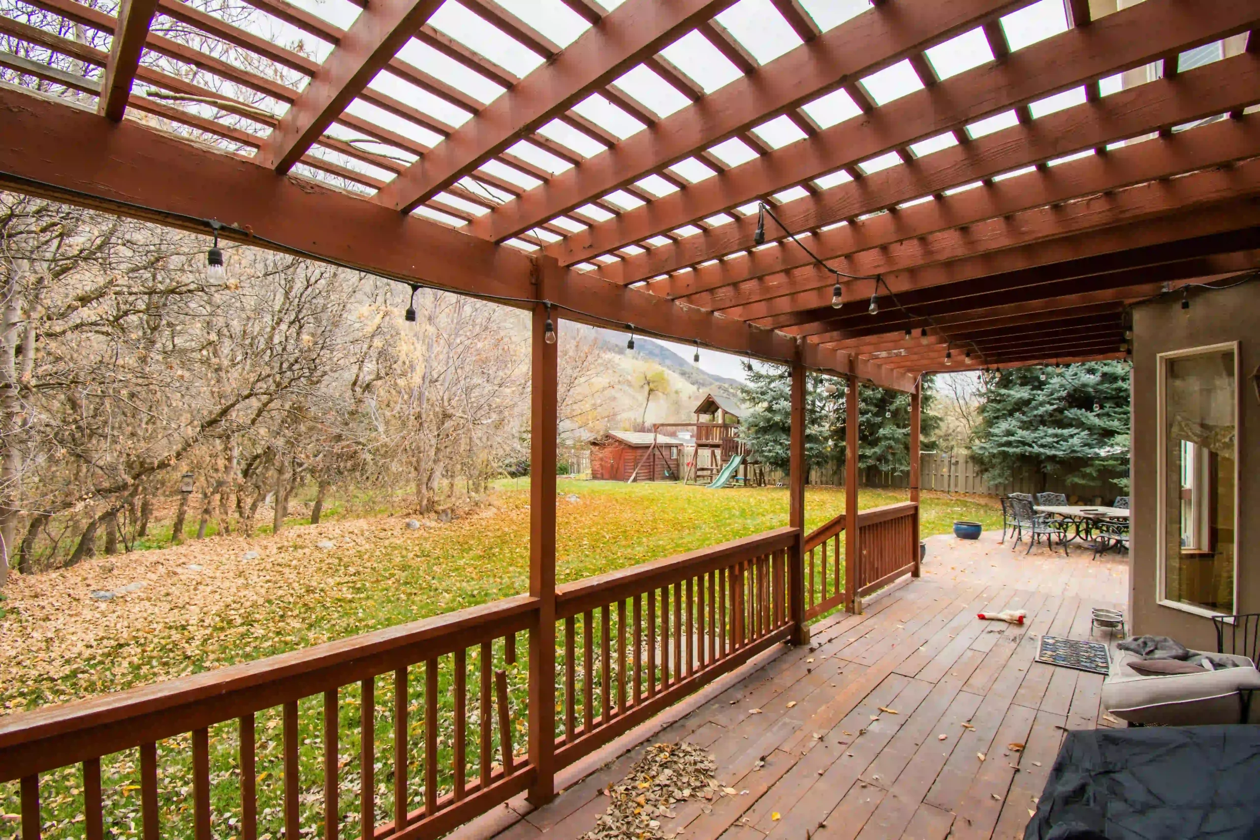 Outdoor deck in Allentown PA designed for comfortable backyard living